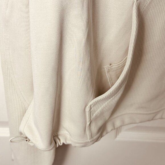 Lululemon Womens Brushed Softstreme Ribbed Half Zip Cream Size 12 Scandi Core - Picture 9 of 12